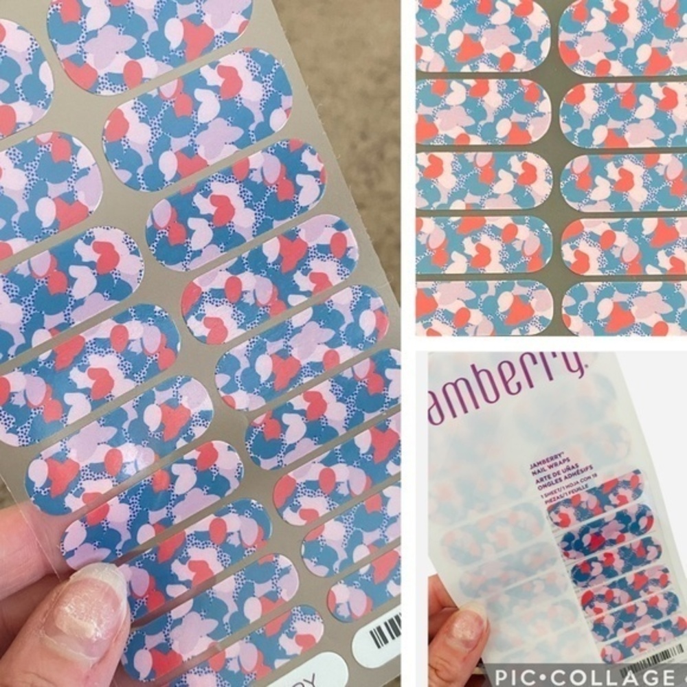 🆕 Jamberry LOTTA LOVE Full Sheet Nail Wraps